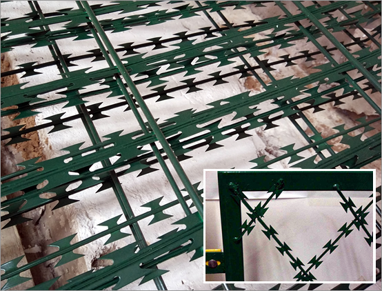 Welded Razor Wire Mesh Flat Sheet