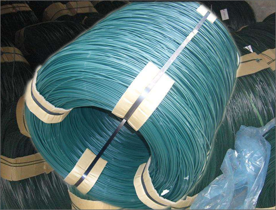 500kg coil dark green coated baling wire
