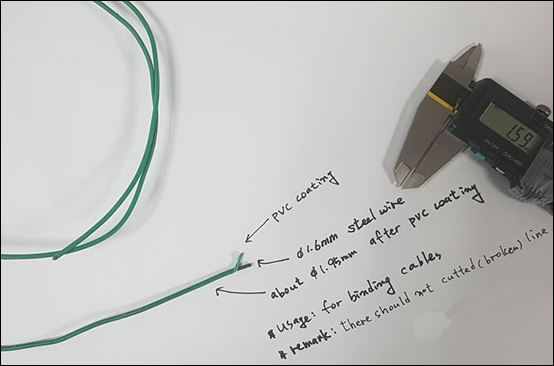 Cable binding wire